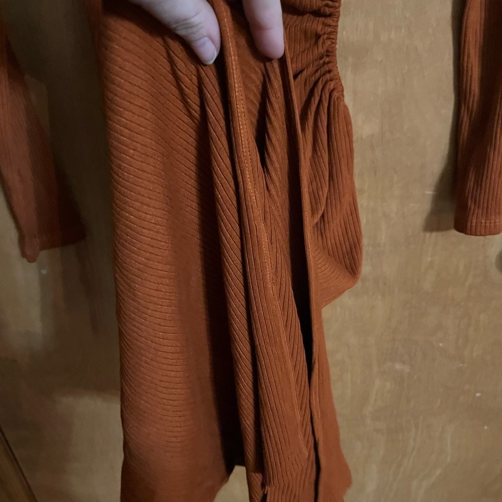 Sundry Ribbed Long Sleeve Dress - Picture 7 of 7